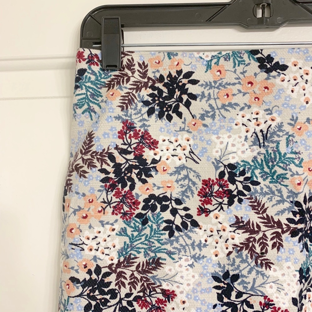 Loft Floral Pencil Skirt